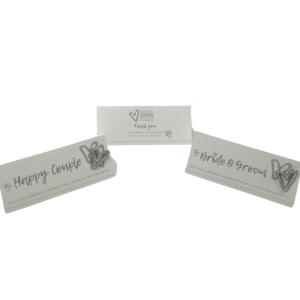 Velindre Place Card with Wedding favour Badge
