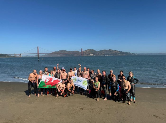 Velindre’s fundraisers completed the extraordinary Alcatraz swim! Image